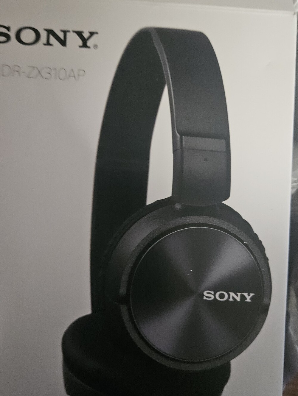 Sony On-Ear Headphones in Black.  Please Note End For Charging. OPEN BOX